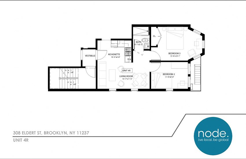 Coliving Room in a Two Bedroom